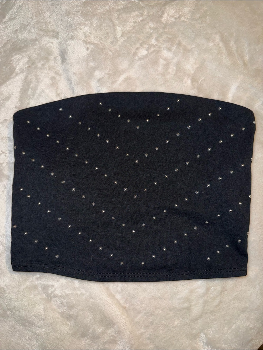 🖤NWT~VS PINK Black Studded Tube Top!